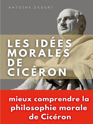 cover image of Les idées morales de Cicéron